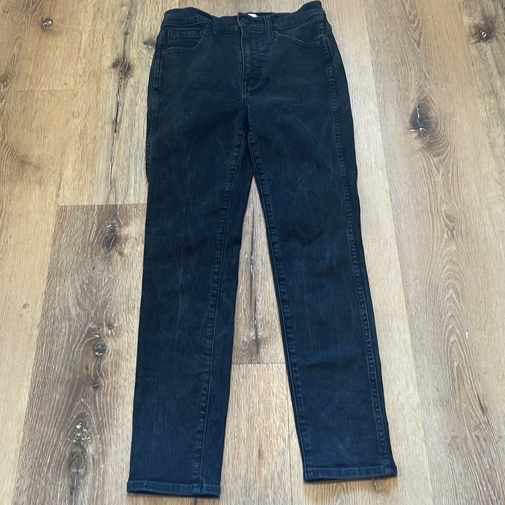 Madewell ‘10” High-Rise Skinny’ Jeans in Black 25P
